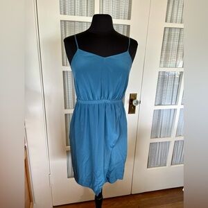 Madewell Teal Gathered Dress